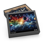 Intergalactic Rainbow Space Puzzle - Galactic Fun Awaits! (120, 252, 500-Piece)