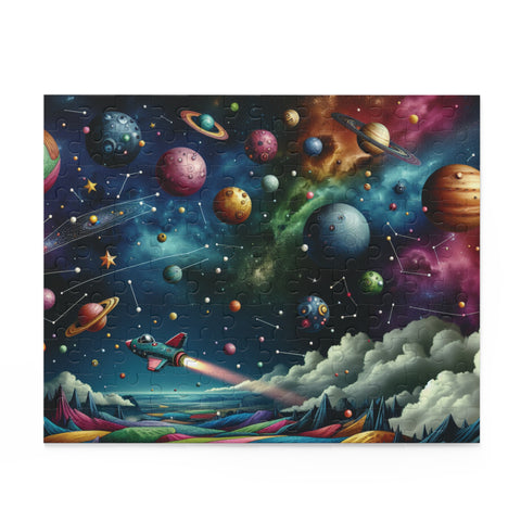 Surreal Solar System Adventure: A Whimsical Puzzle (120, 252, 500-Piece)