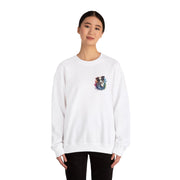 Border Collie Dog in Pocket Crewneck Sweatshirt, Unisex Ethically Grown US Cotton Polyester Blend,  Watercolor Style by LoveNotely