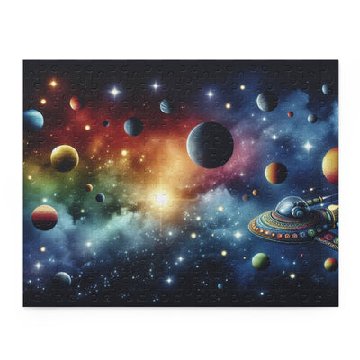Intergalactic Rainbow Space Puzzle - Galactic Fun Awaits! (120, 252, 500-Piece)