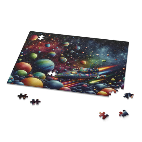 Surreal Outer Space Puzzle - Blast Off to Imagination! (120, 252, 500-Piece)