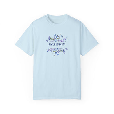 Joyful Gardener Floral Unisex Garment-Dyed T-shirt
