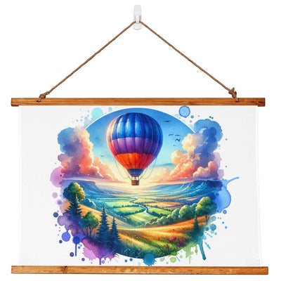 Air Balloon Watercolor Tapestry Wall Art | Nursery Decor
